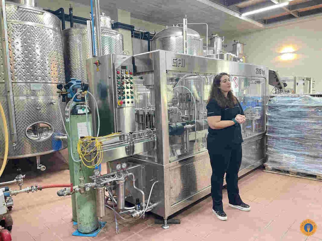 World Wine Tourism Day at Papagiannakos Winery - Gastronomy Tours Papagiannakos bottling line 1 - Gastronomy Tours